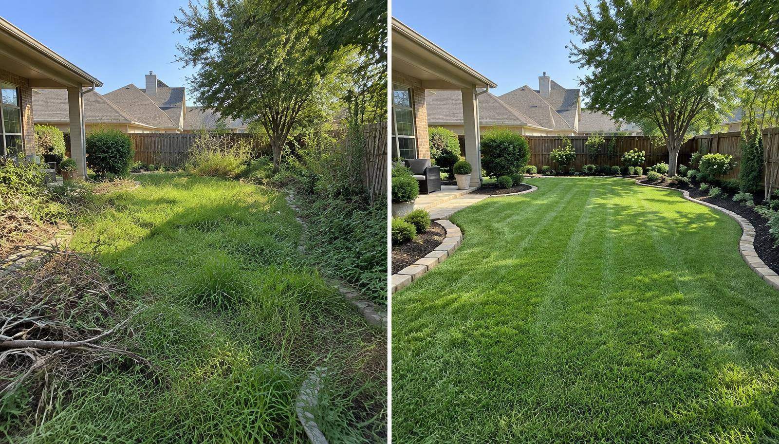 Landscaping & Lawn work by Allen Hauling & Lawn Service in McKinney, TX